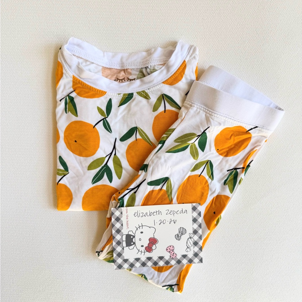 Little Sleepies Clementine long sleeve set